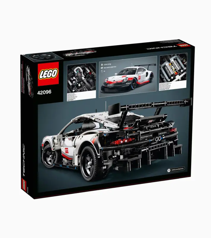 PORSCHE LEGO® Technic Porsche 911 RSR Skládací model sportovního vozu 1580 dílků bílá