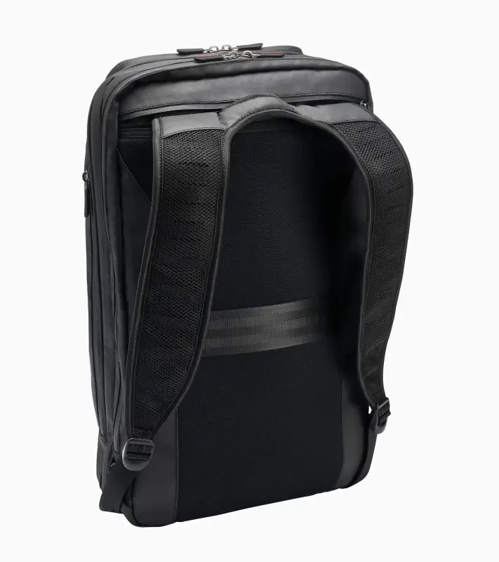 PORSCHE Urban 2 in 1 Travel Bag Taška cestovní volnočasová černá s červenými detaily