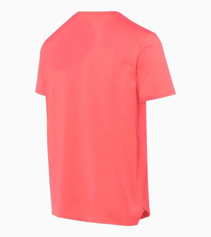 PORSCHE DESIGN T-shirt Essential Tričko volnočasové sportovní s kulatým výstřihem a logem oranžově korálová