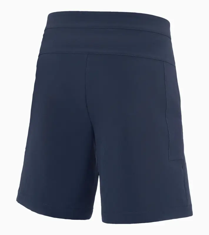 PORSCHE DESIGN Leisure shorts Krátké kalhoty šortky s elastickým pasem a logem tmavá modrá