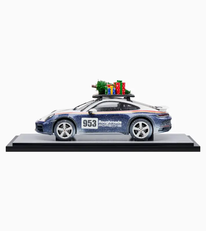 PORSCHE 911 Dakar (992) Limited Edition Model 1:18 startovní číslo 953 modrobílá kombinace