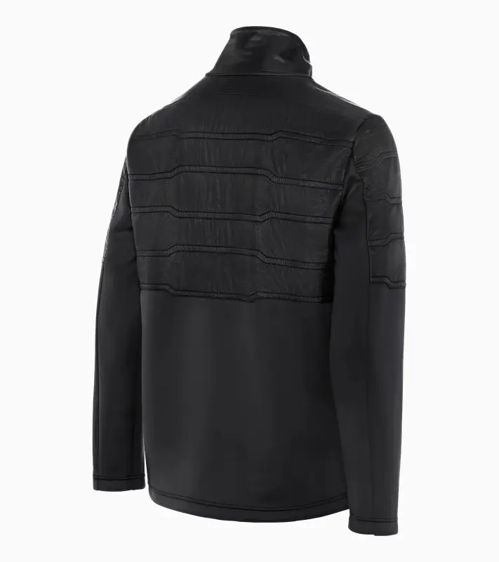 PORSCHE DESIGN Hybrid jacket Volnočasová bunda se stylovým vrstevním a vysokým límcem černá