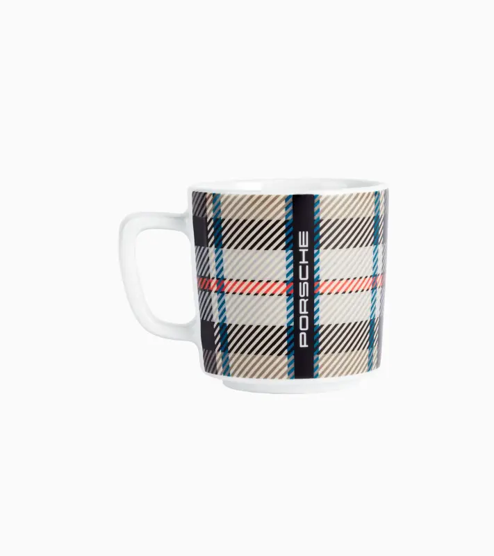 PORSCHE Collector's espresso cup no.8 50Y Turbo Limited Šálek na kávu 90ml s tartanovým vzorem
