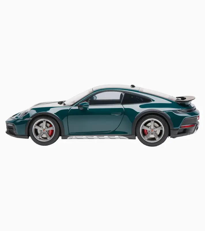 PORSCHE 911 Dakar (992) Model 1:18 otvíratelný petrolejová zelená metalíza