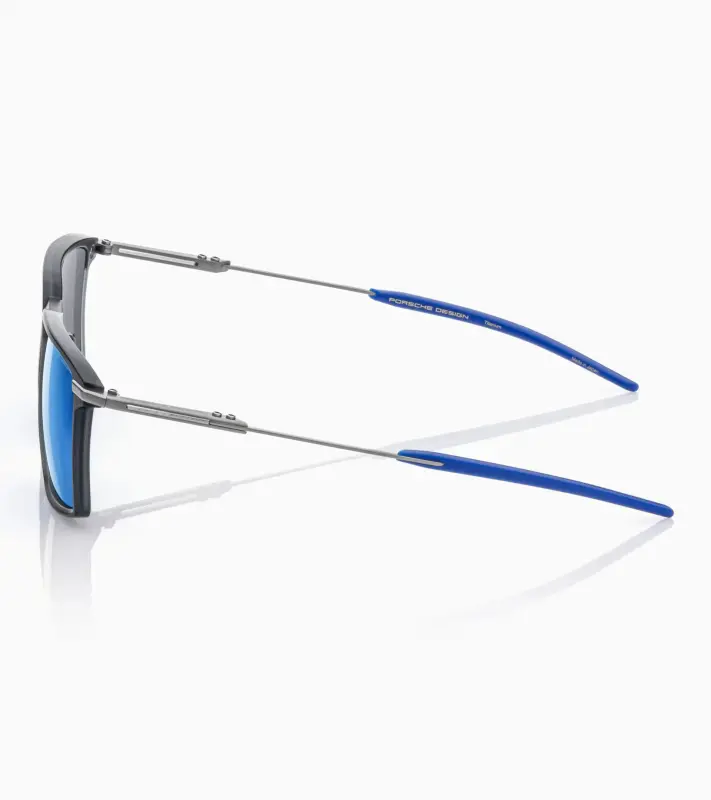 PORSCHE DESIGN Sunglasses P´8986 Sluneční brýle inspirované P911 stříbrnomodré a modrými skly