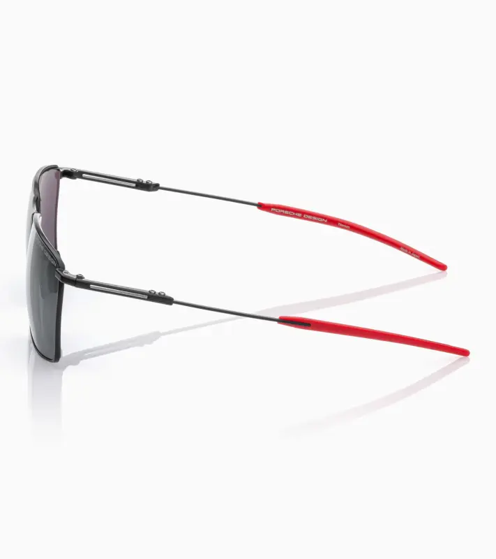 PORSCHE DESIGN Sunglasses P´8987 Sluneční brýle inspirované Porsche 911 GT3 RS červenočerné s kouřovými polarizovanými skly