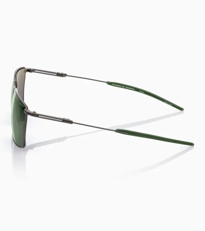 PORSCHE DESIGN Sunglasses P´8987 Sluneční brýle inspirované Porsche 911 GT3 RS zelenošedé se zelenými skly