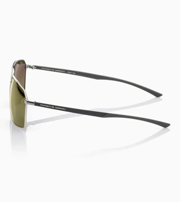 PORSCHE DESIGN Sunglasses P´8977 Sluneční brýle z uhlíkových vláken šedopalladiové se zelenými skly polarizované