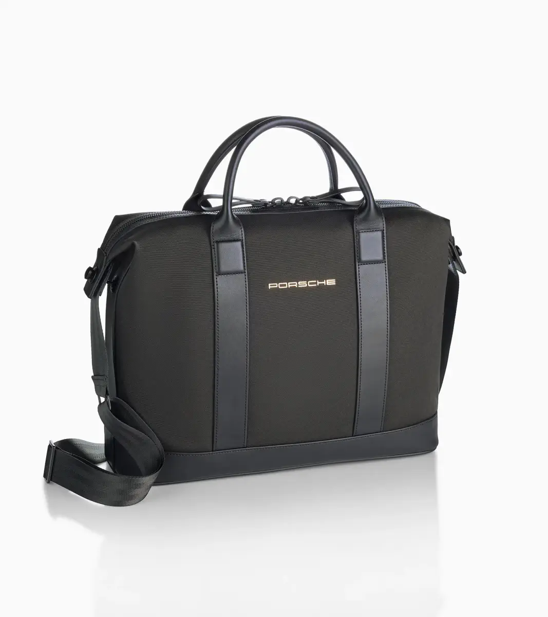 PORSCHE Business bag Heritage manažérská aktovka se zlatým logem