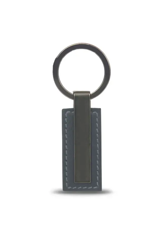 PORSCHE DESIGN Keyring Metal Klíčenka kov kůže šedá antracitová