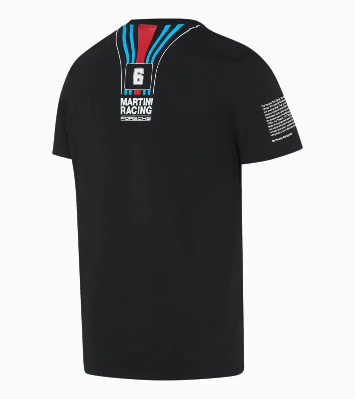 PORSCHE T-Shirt MARTINI RACING® Tričko s kulatým výstřihem černá