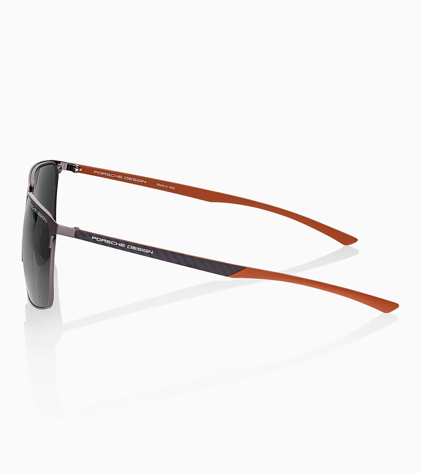 PORSCHE DESIGN Sunglasses P´8964 Sluneční brýle z uhlíkových vláken šedočervené polarizovaná šedá skla v gradientu