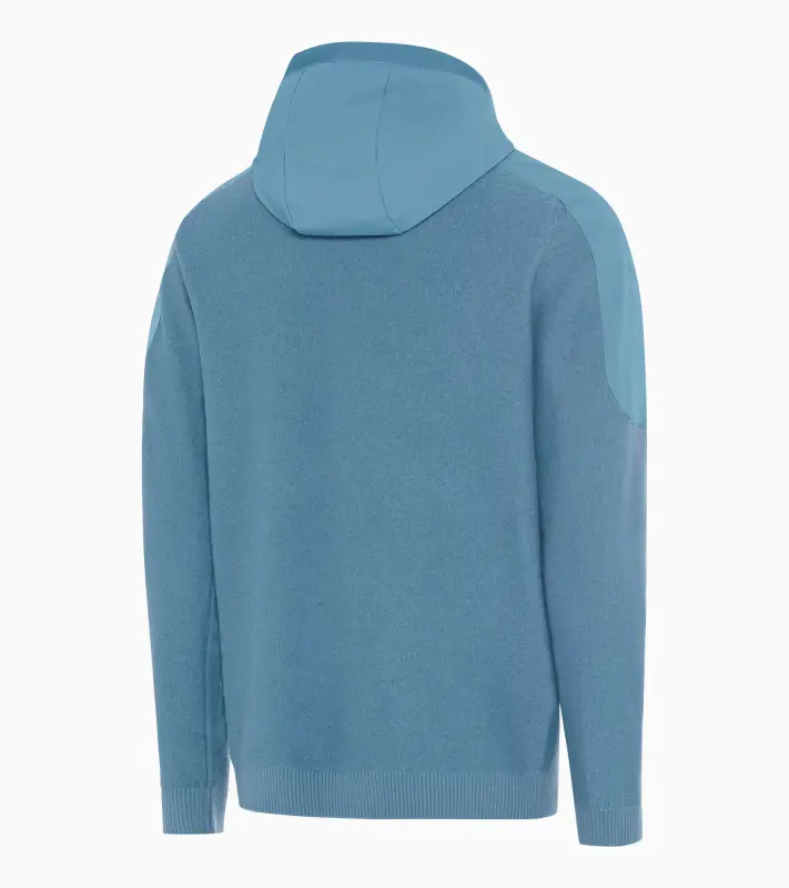 PORSCHE DESIGN Wool Mix Jacket Bunda sportovní s kapucí z merina světle modrá