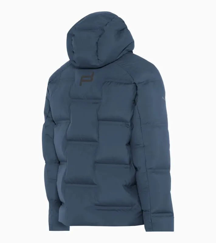 PORSCHE DESIGN Padded jacket Bunda prošívaná zimní s kapucí tmavě modrá
