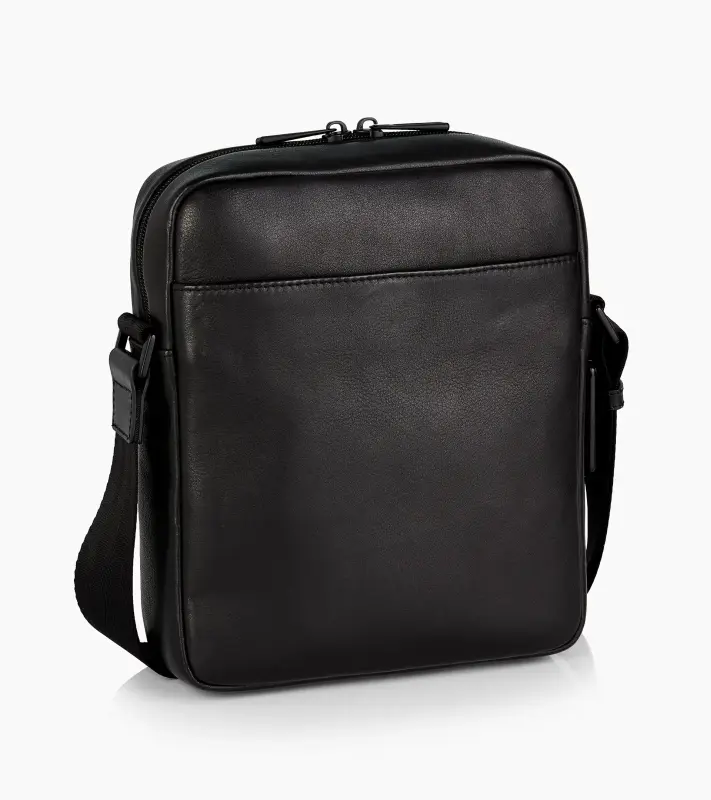 PORSCHE DESIGN Roadster Leather Shoulder Bag XS Taška přes rameno kožená na drobnosti černá