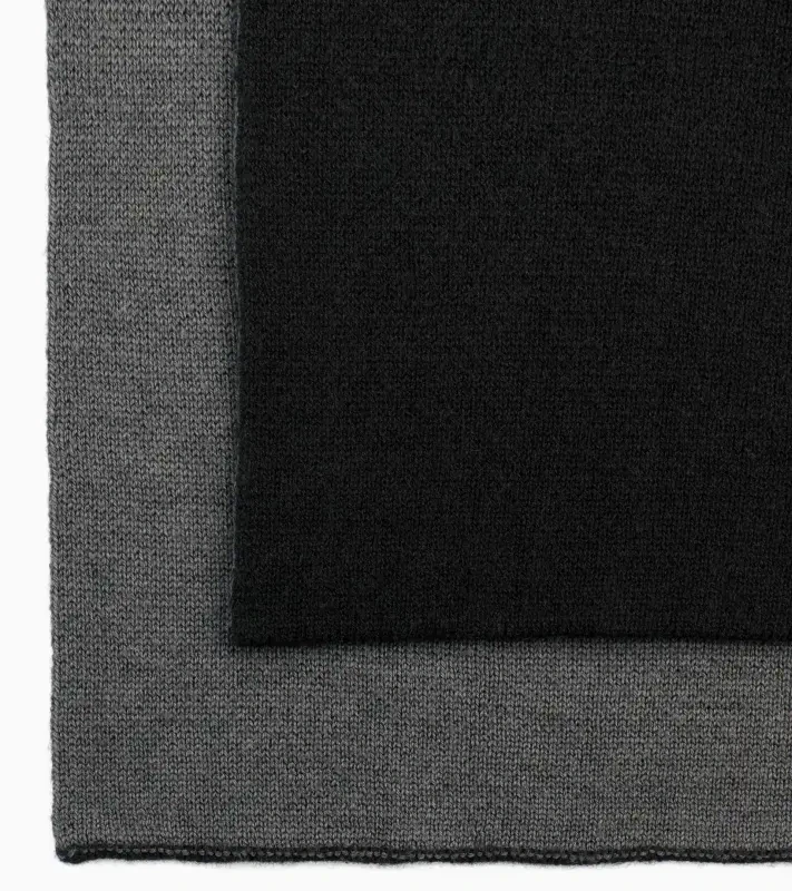 PORSCHE DESIGN Men's scarf business logo Šála vlněná dlouhá s logem černá