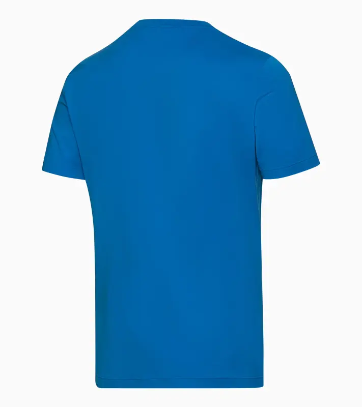 PORSCHE DESIGN Crew Neck T-Shirt Tričko bavlněné elastické s výstřihem ke krku modré