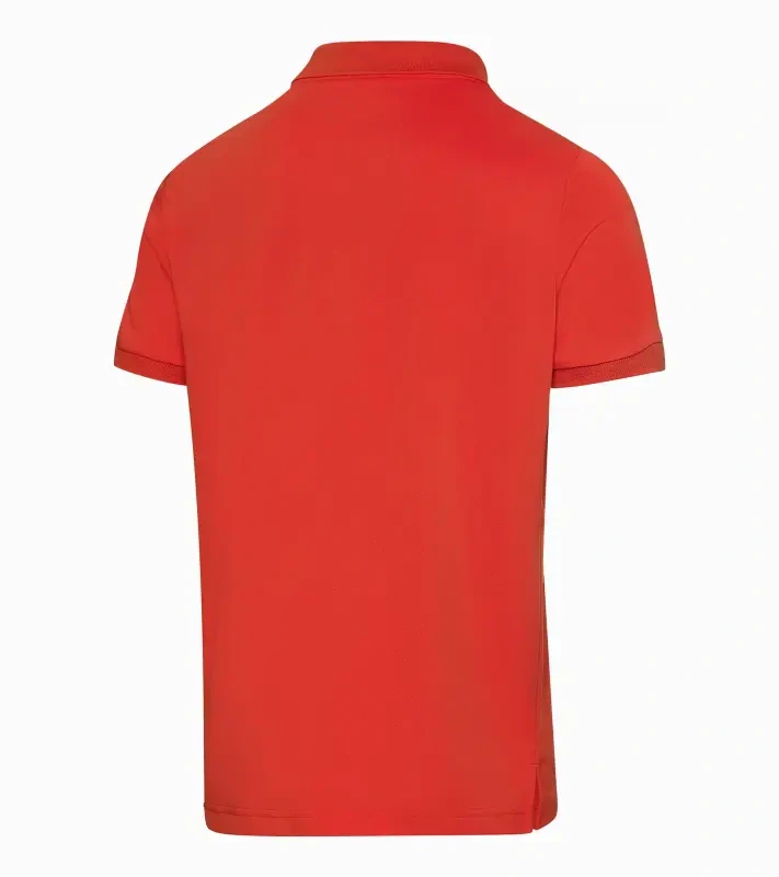 PORSCHE DESIGN Men's Polo Shirt Polokošile tričko s límečkem a knoflíčky s UV faktorem 30+ lávově oranžová
