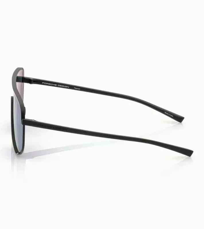 PORSCHE DESIGN P'86007 Targa #1 Sunglasses by Orlando Bloom Sluneční brýle šedočerné s modrými polarizovanými skly