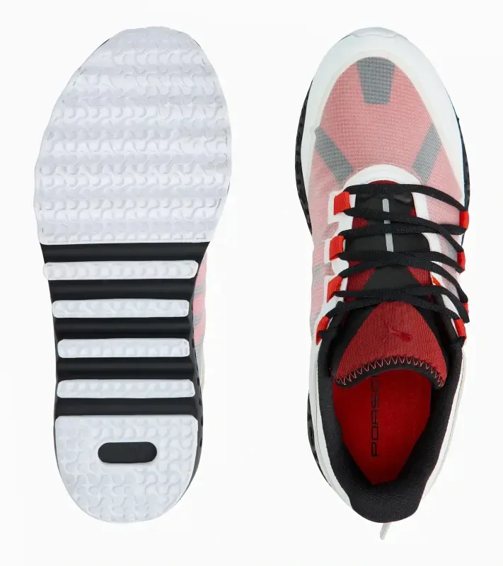 PORSCHE DESIGN Xetic S Seasonal Transparency Sneaker Obuv volnočasová sportovní odlehčená transparentní v kombinaci bílé a lávově oranžové