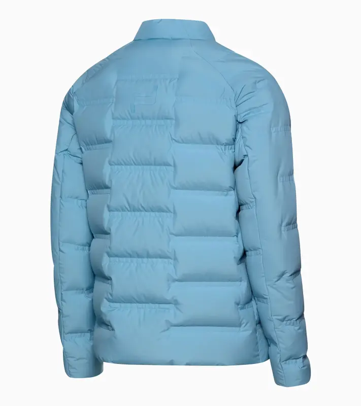 PORSCHE DESIGN Lightweight Padded Jacket Bunda prošívaná funkční do jarního nebo podzimního počasí světle modrá