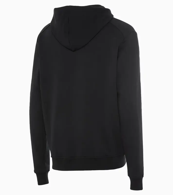 PORSCHE Hoodie There Is No Substitute Mikina klokanka s kapucí volnočasová s náplety černá