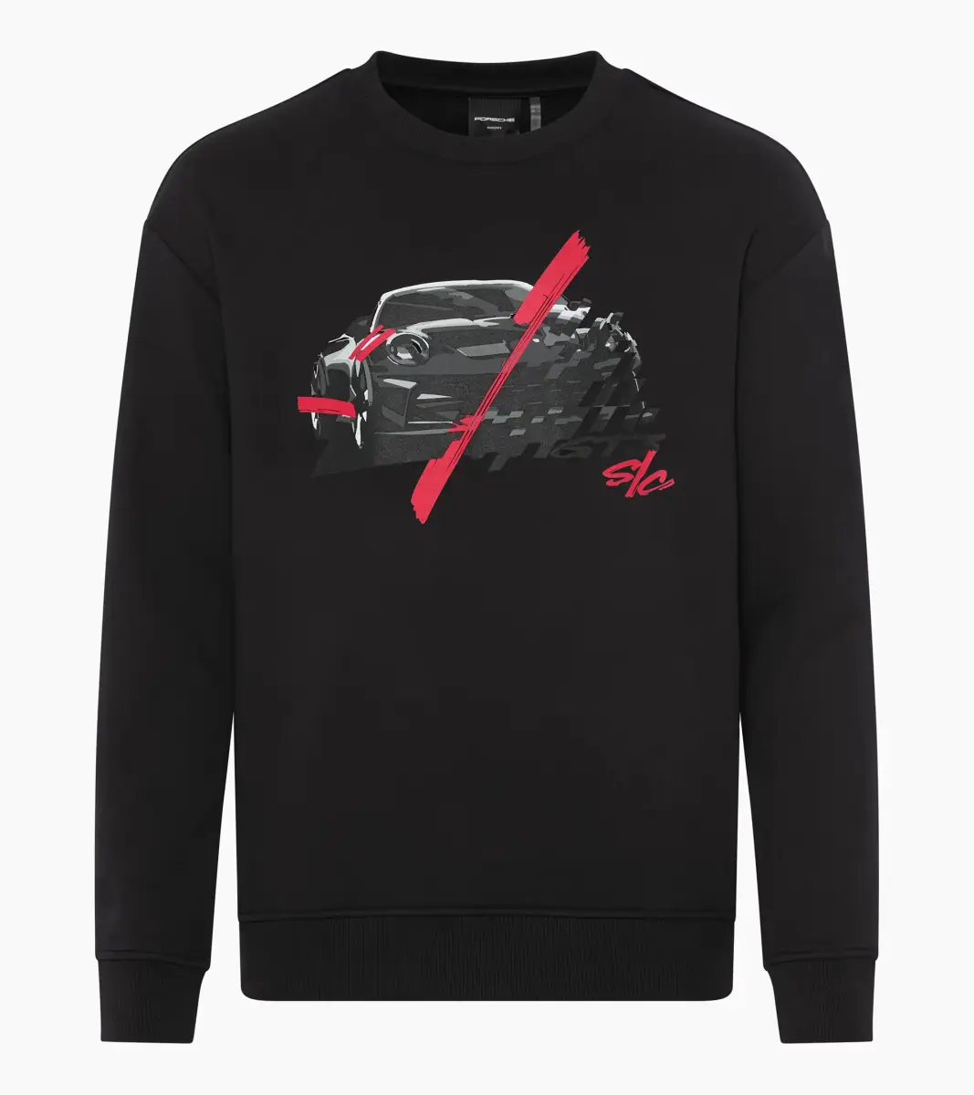 PORSCHE Sweater - 911 GT3 S/C svetr černý s potiskem