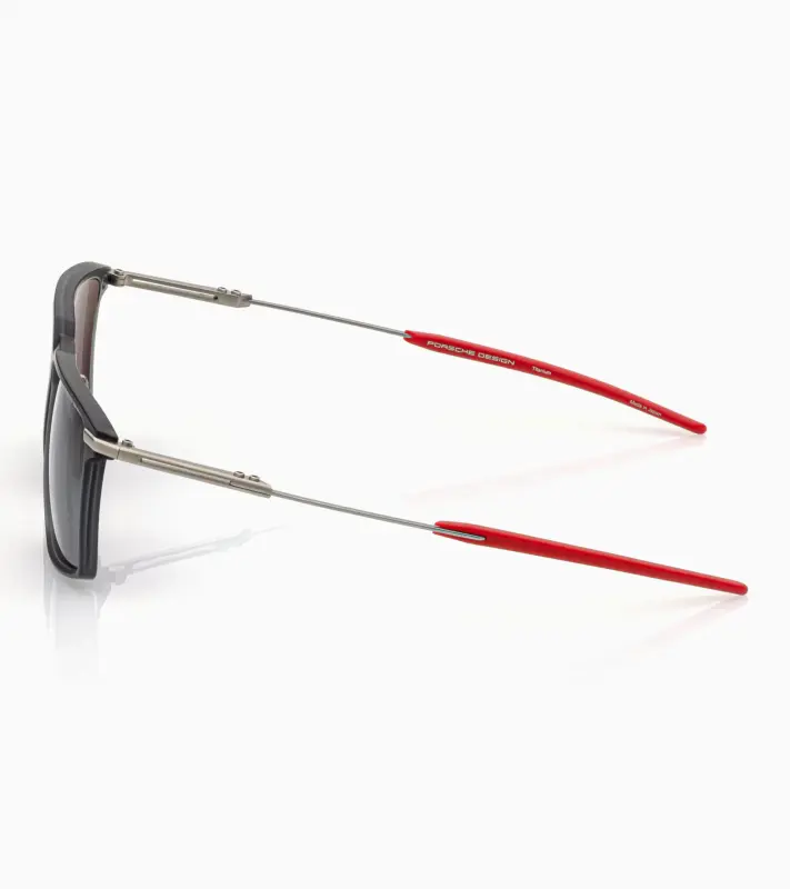 PORSCHE P´8986 Sunglasses Streamline #1 - 911 GT3 S/C Sluneční brýle černočervené s kouřovými polarizovanými skly
