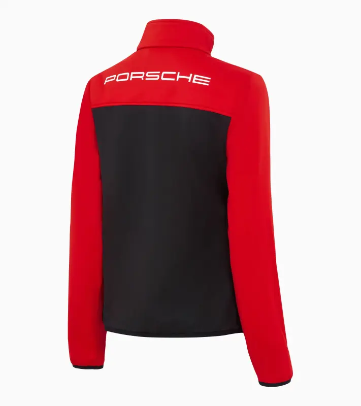 PORSCHE Women's Softshell Jacket Motorsport Replica Bunda dámská funkční sportovní vyštíhlená červenočerná
