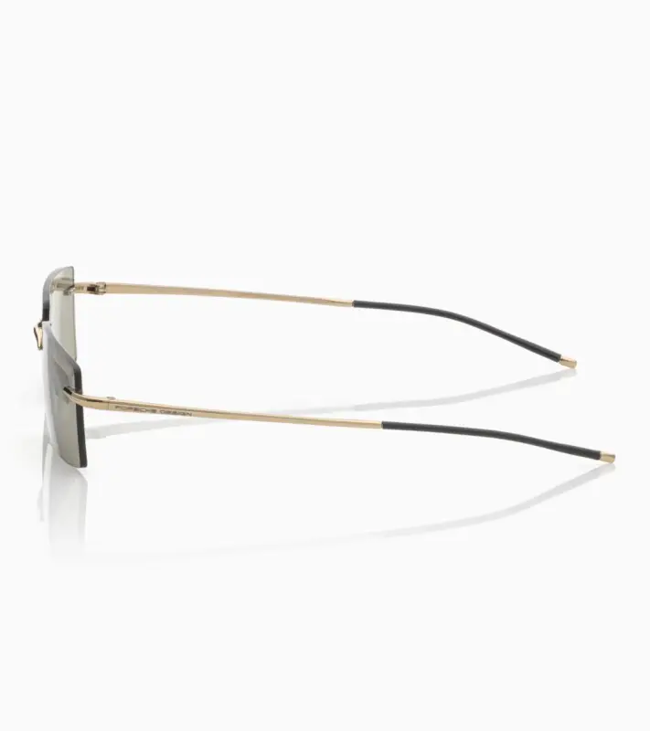 PORSCHE DESIGN P´86018 Sunglasses Liquid Titanium #8 Sluneční brýle bezrámečkové uni šedé se světle oranžovými skly