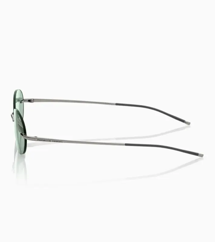 PORSCHE DESIGN P´86017 Sunglasses Liquid Titanium #7 Sluneční brýle bezrámečkové uni šedé se světle olivovými skly