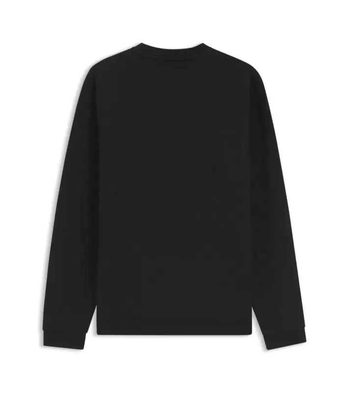 PORSCHE DESIGN Sweatshirt with Pascha Check Jacquard Porsche x BOSS Svetr mikina se žakárovým vzorem šachovnice a vycentrovaným reliéfním logem v černé