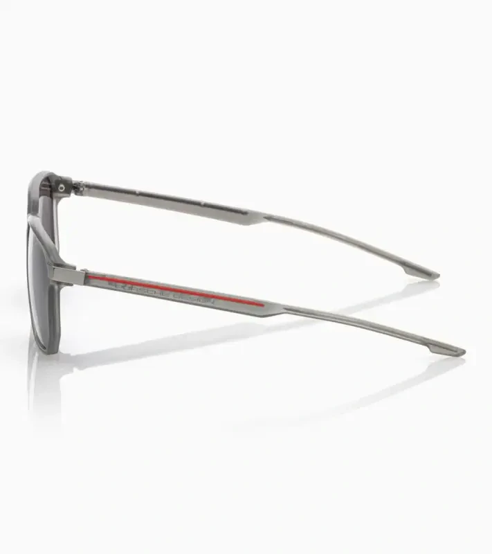 PORSCHE DESIGN P´86011 Sunglasses Neo Blade #1 Sluneční brýle charakteristických tvarů a barev. Šedočervené s tmavě šedými polarizovanými skly.