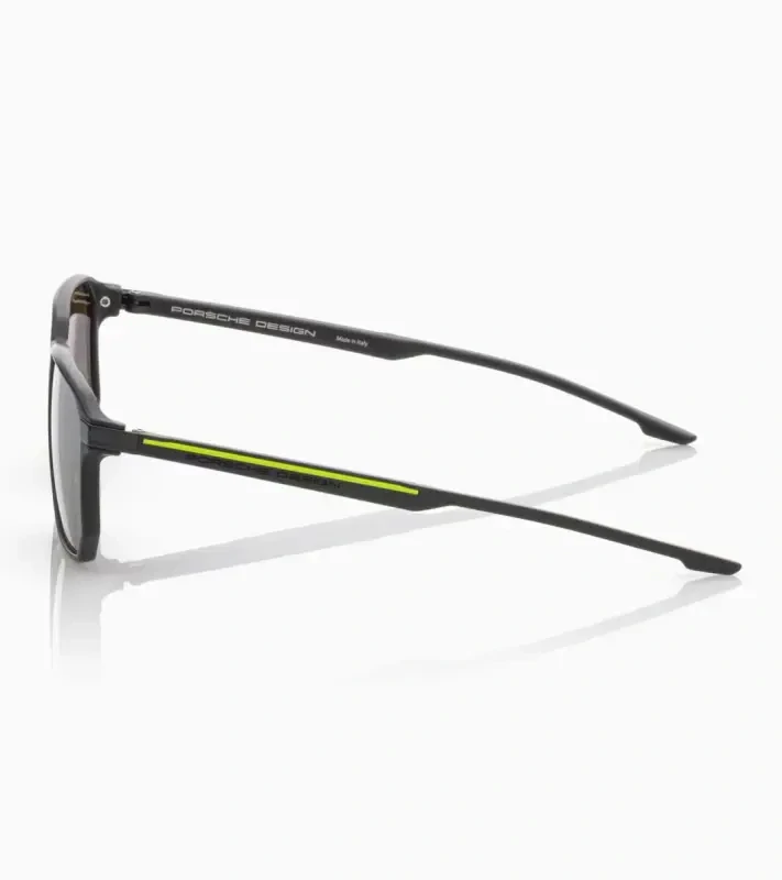 PORSCHE DESIGN P´86011 Sunglasses Neo Blade #1 Sluneční brýle typických tvarů a barev. Černožluté s šedozelenými polarizovanými XTR skly.