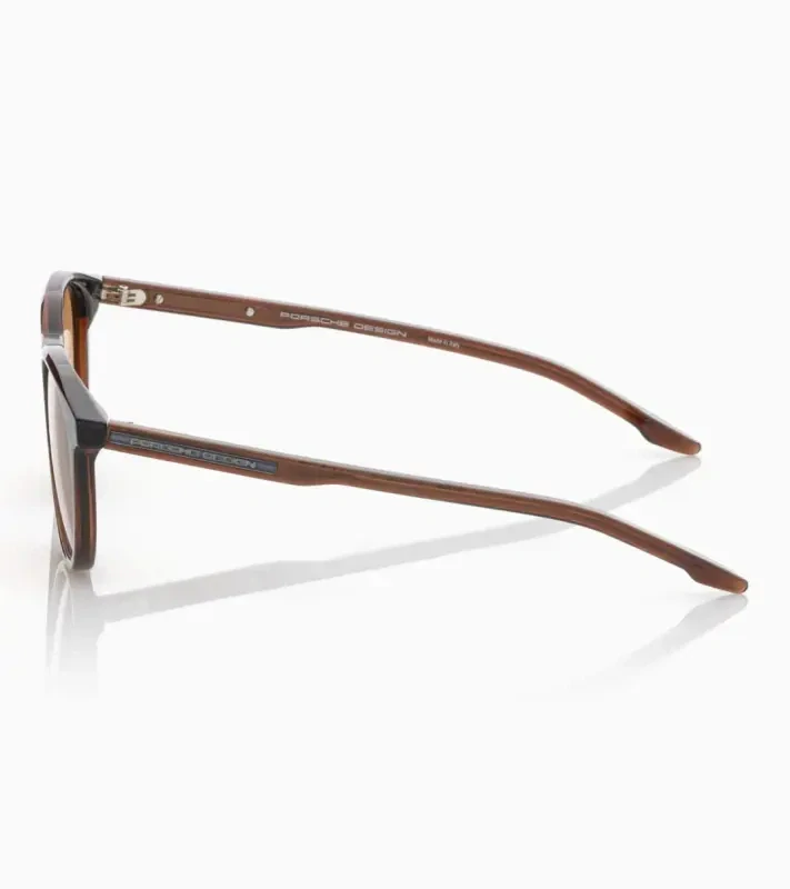 PORSCHE DESIGN P´86025 Sunglasses EDITION A #2 Uni Sluneční brýle nadčasového klasického tvaru hnědé se světle hnědými skly
