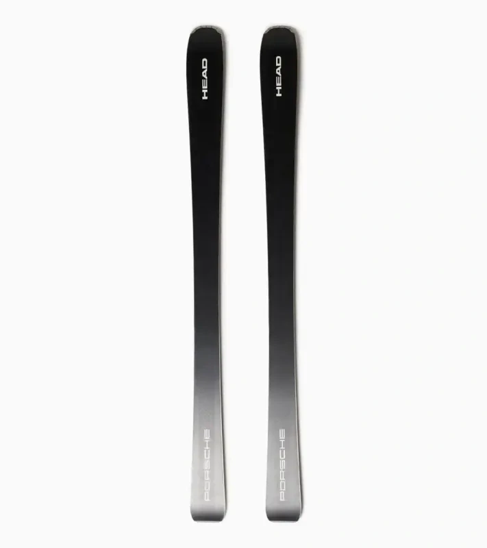 PORSCHE x HEAD 8 Series Adventure skis Sjezdové lyže dynamické pro střední oblouk s vázáním a dřevěným jádrem černošedé