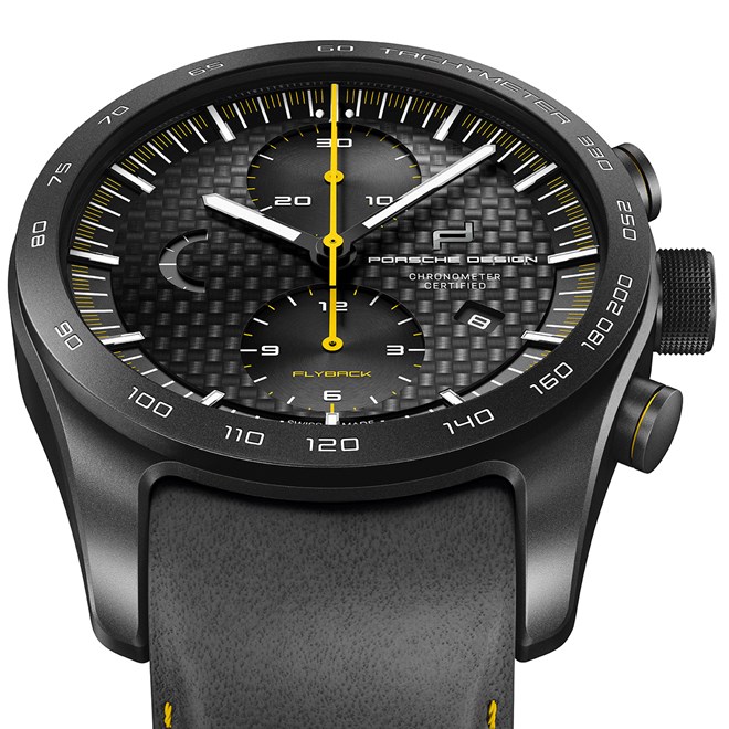 Porsche Design CHRONOTIMER SERIES 1 FLYBACK černá žlutá titanium black yellow