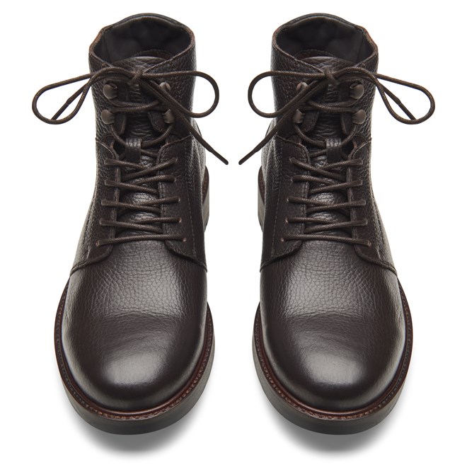 Porsche Design LU CALF GRAIN WINTERBOOT Obuv módní zimní kávová espresso grain