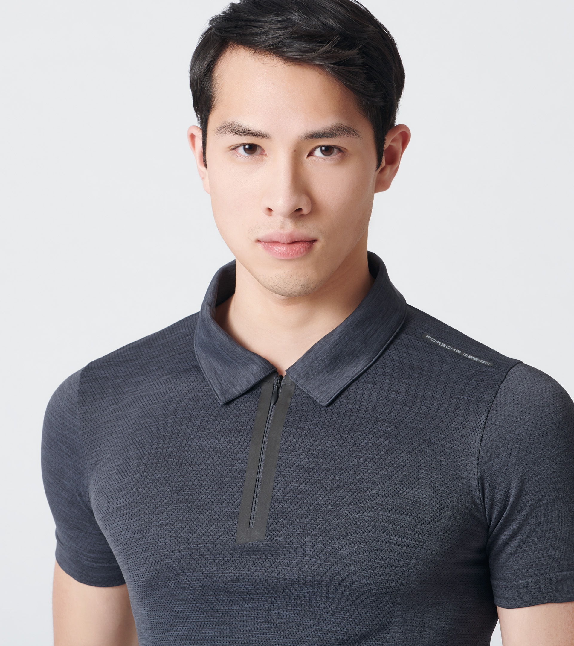 Porsche Design Active EVO Polo Tričko s límečkem asfalt asphalt