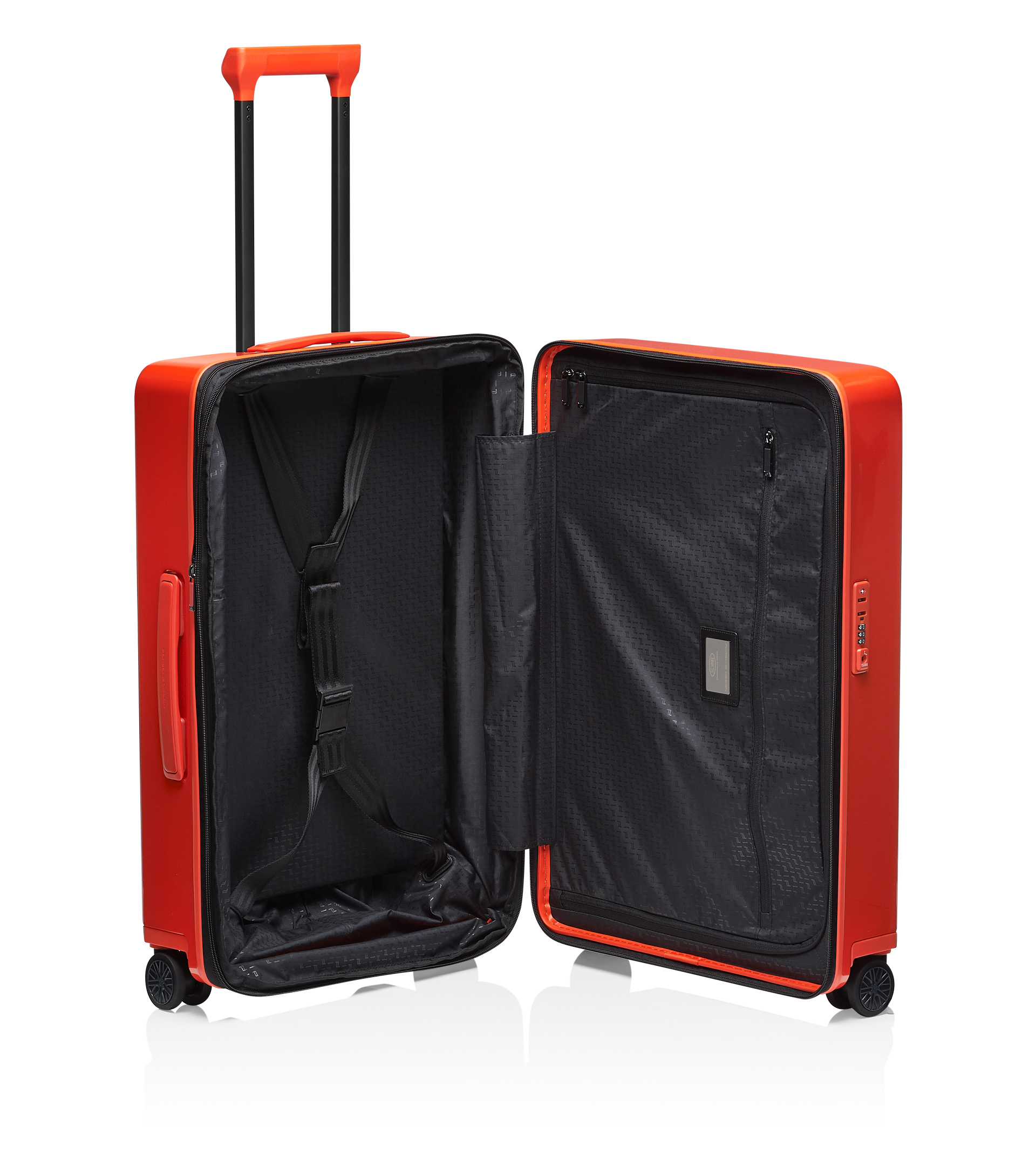 PORSCHE DESIGN Roadster Hardcase 4W Trolley M Cestovní zavazadlo kufr skořepinový velikost M lávově červený TSA