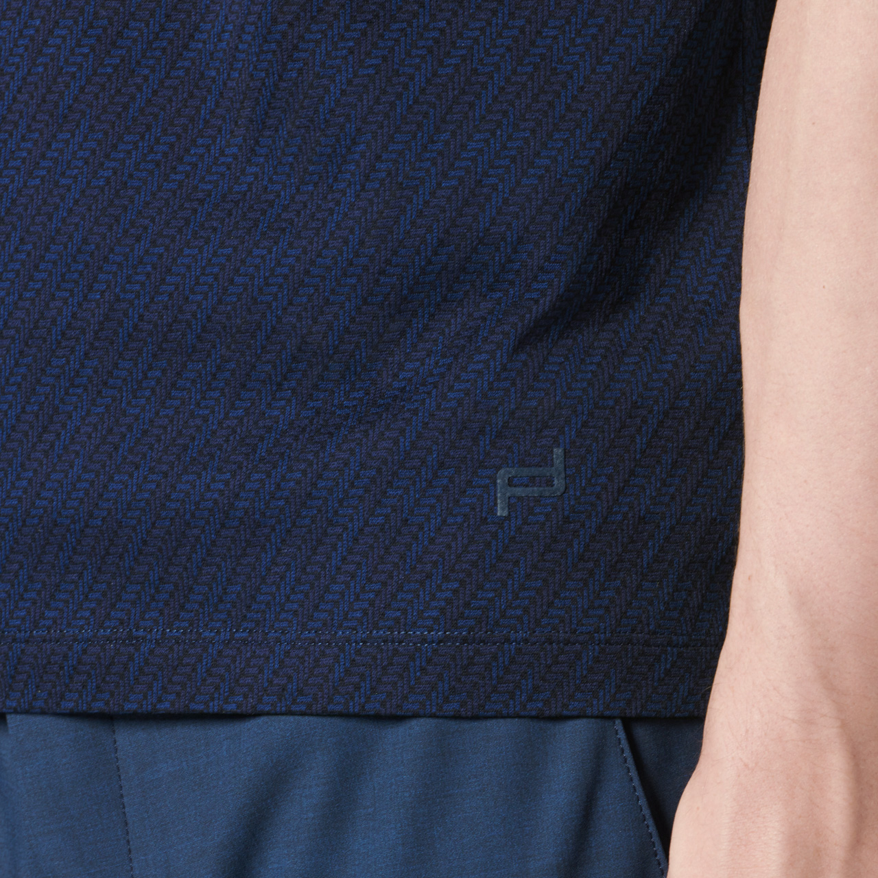 Porsche Design P 1110 M Tec Flex Tee Tričko s kulatým výstřihem námořní modrá