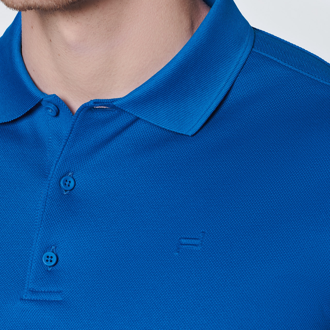 Porsche Design Racing Detailed Polo Tričko s límečkem modré