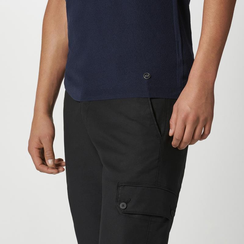 Porsche Design Basic Fashion Polo Tričko s límečkem modrá námořní