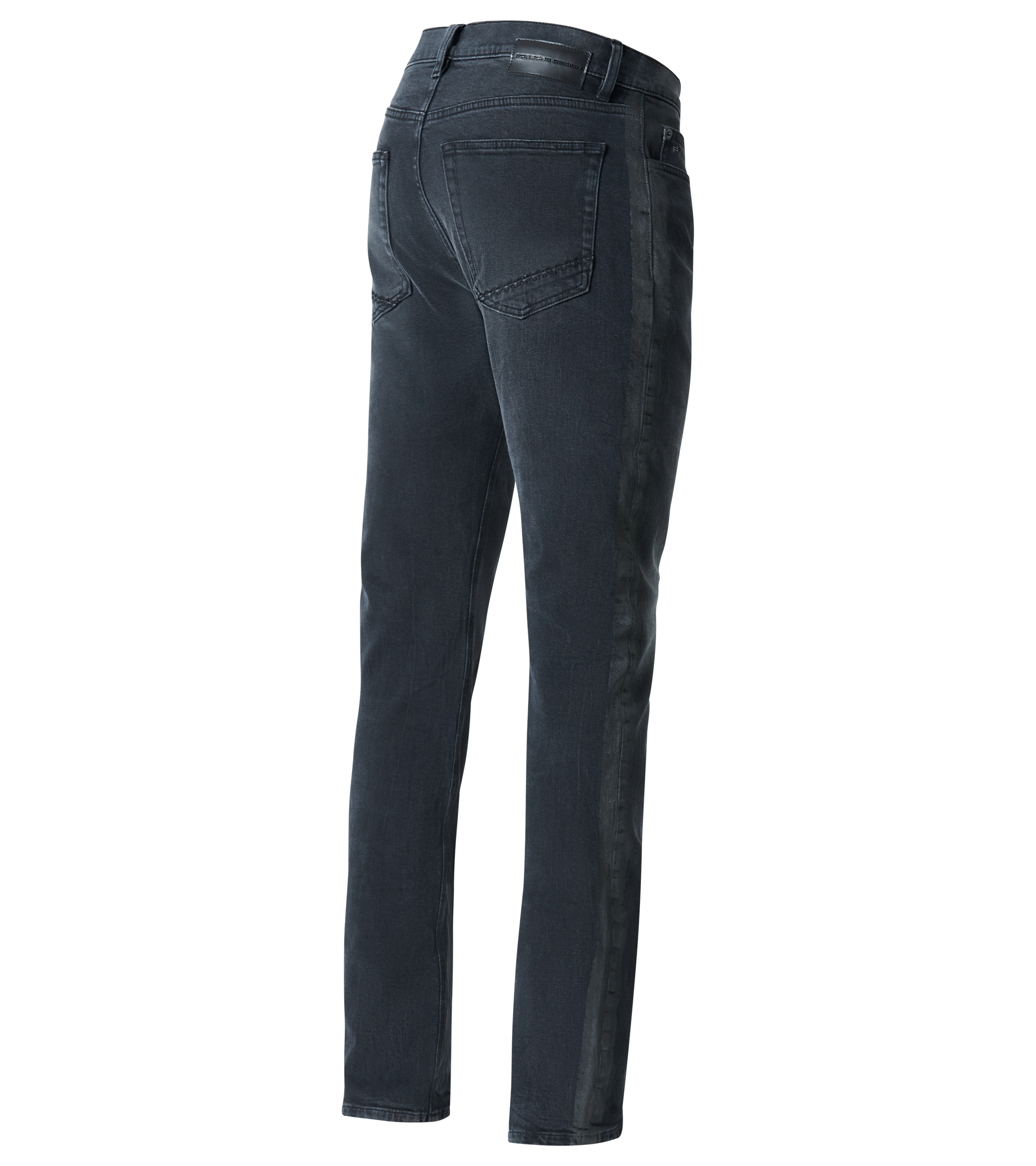 Striped Motox Denim jeans černé