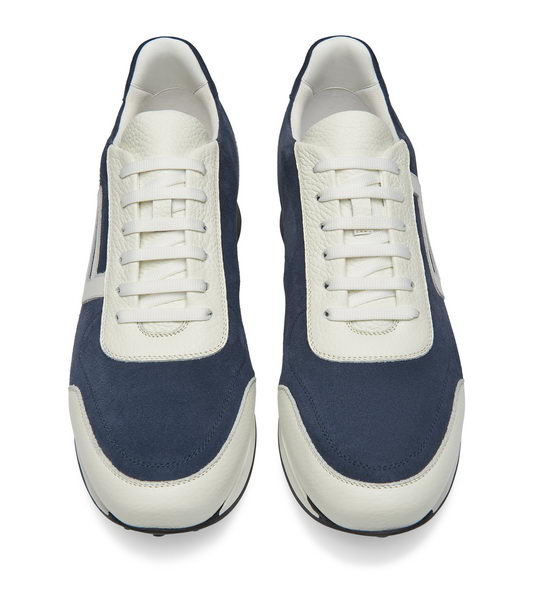 Porsche Design LACE UP VELOURS SNEAKER Obuv volnočasová módní matně modrá night sky/marshmallow