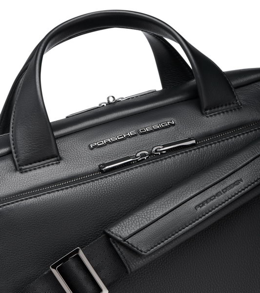 Porsche Design ROADSTER LEATHER BRIEFCASE S zavazadlo aktovka kožená černá black