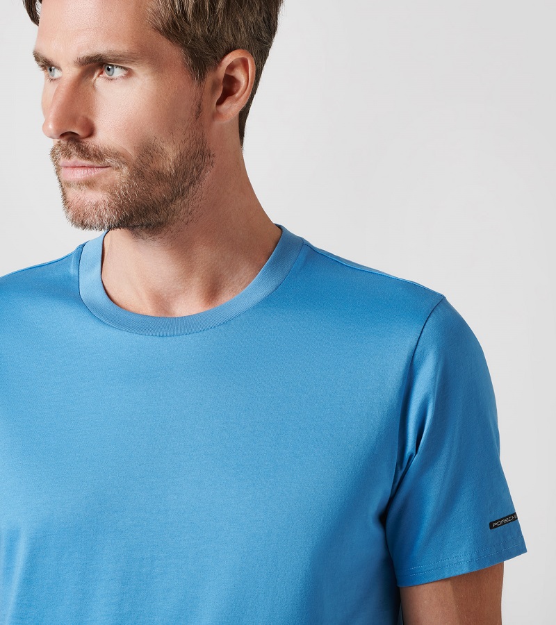 Porsche Design ESSENTIAL T-SHIRT triko s kulatým výstřihem parisian blue modrá