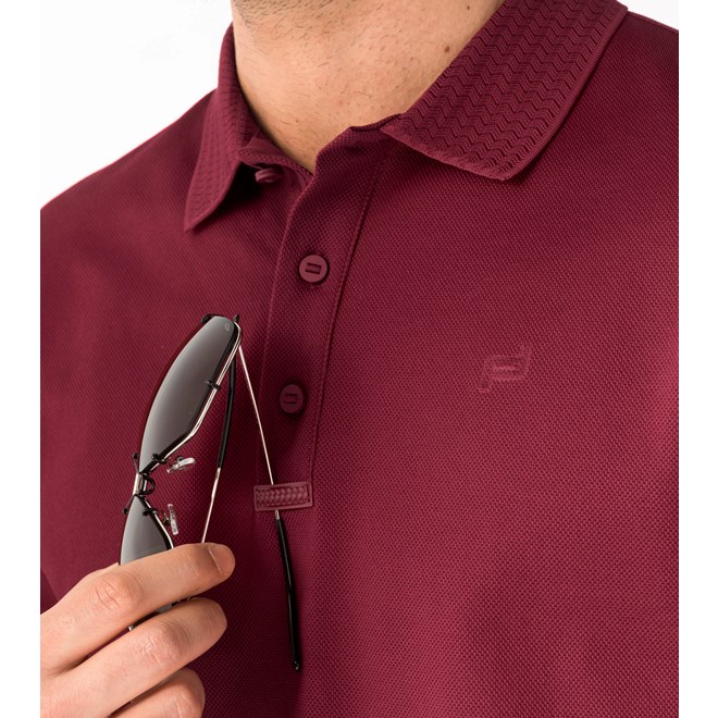 Porsche Design TEC FLEX POLO Tričko s límečkem červená rhubarb red
