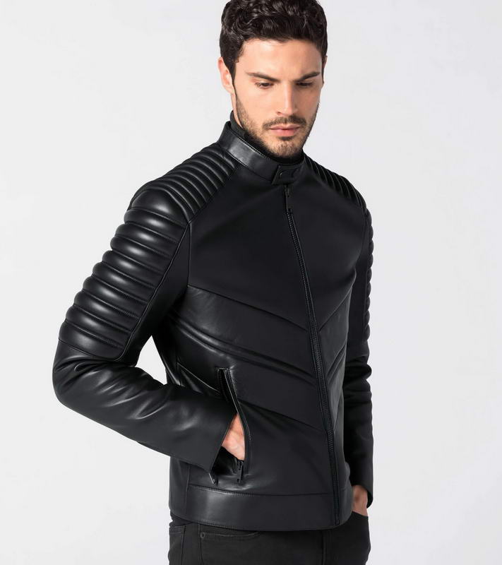 Porsche Design ICONIC MOTOX LEATHER JACKET bunda moto černá kůže