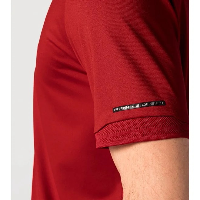 Porsche Design MEN'S POLO Tričko s límečkem červená urban red